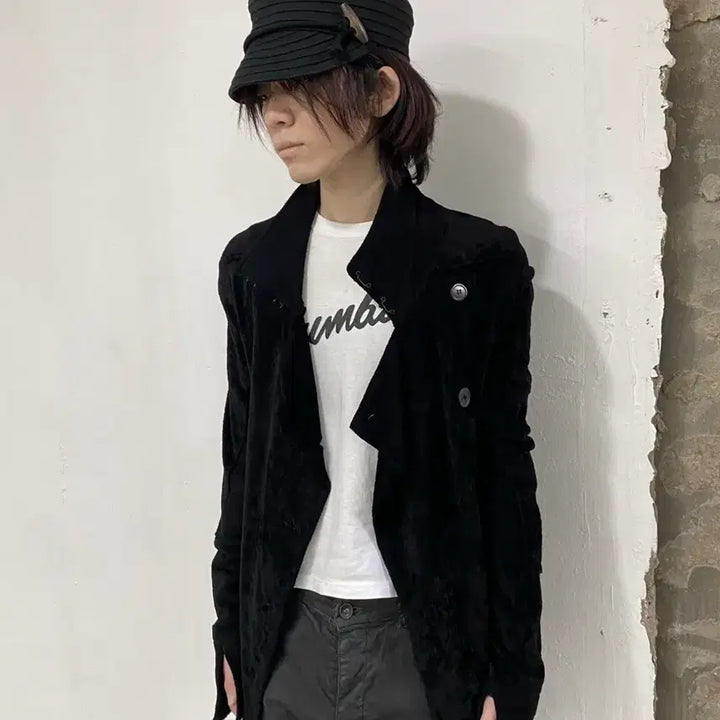 [BUNJANG] Ann Demeulemeester Asymmetrical Button Jacket / 앤드뮐미스터 12AW 비대칭 버튼 자켓