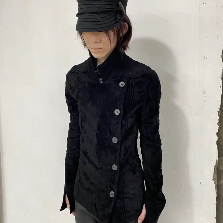[BUNJANG] Ann Demeulemeester Asymmetrical Button Jacket / 앤드뮐미스터 12AW 비대칭 버튼 자켓