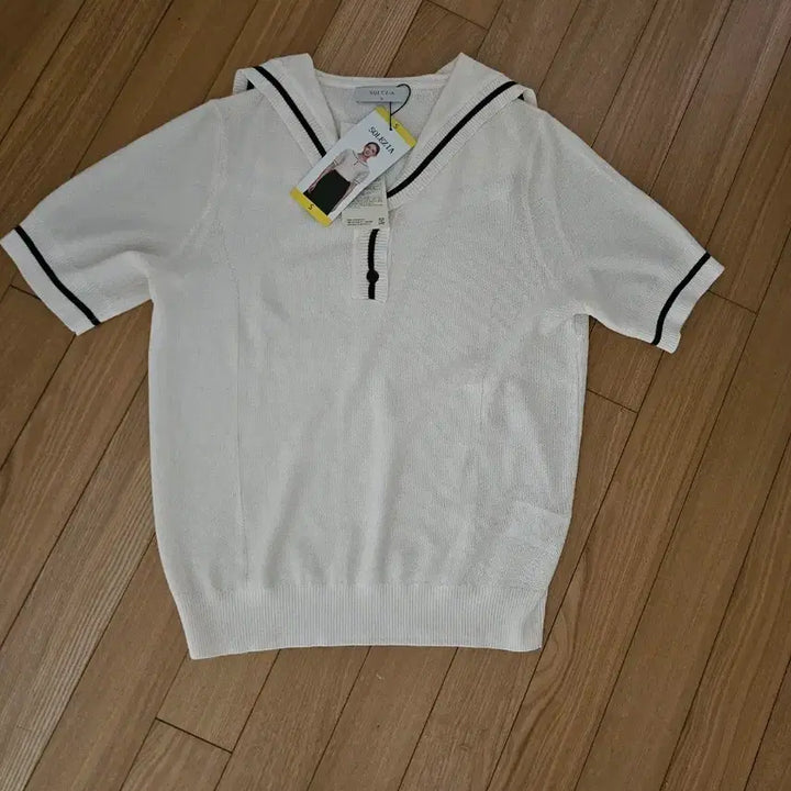 [BUNJANG] Solezia Sailor Collar Knit S / 솔레지아세일러 카라  니트 S