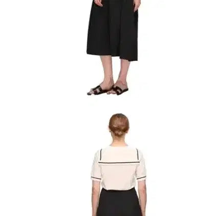 [BUNJANG] Solezia Sailor Collar Knit S / 솔레지아세일러 카라  니트 S