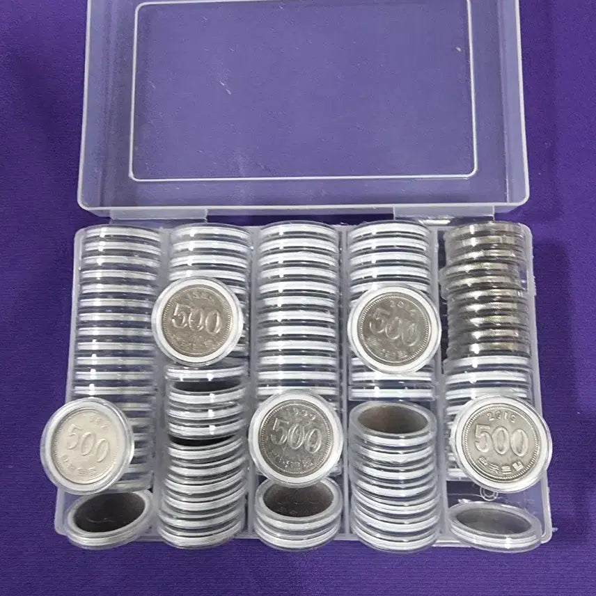 [BUNJANG] 500 Won Coin Set (1982, 1989, 1999, 2014, 2019) / 500원동전 1982년 1989년 1999년 2014년 2019년 5종