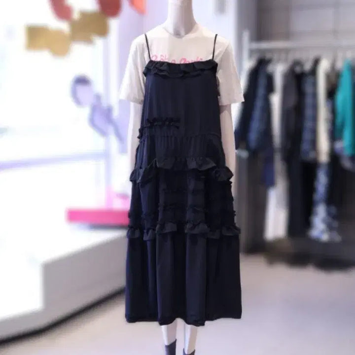 [BUNJANG] Lucky Chouette Ruffle Detail Dress / 럭키슈에뜨 원피스