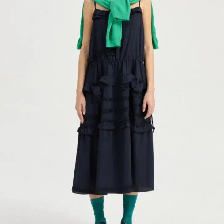 [BUNJANG] Lucky Chouette Ruffle Detail Dress / 럭키슈에뜨 원피스