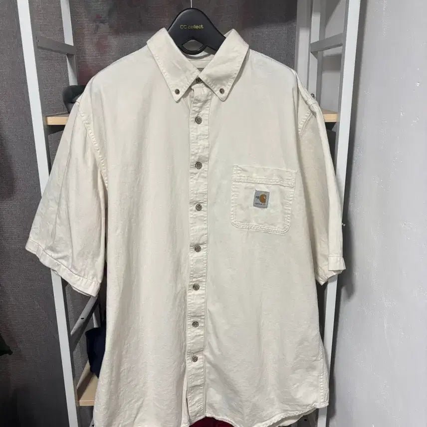 [BUNJANG] Carhartt FR Short Sleeve Shirt Navy / 칼하트 FR 네이비 반팔셔츠