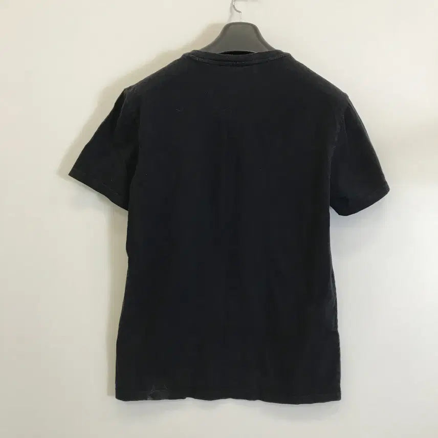 [BUNJANG] Lacoste Cropped Fit Cotton T-Shirt Black M / 라코스테 크록 반팔티셔츠 블랙[95]