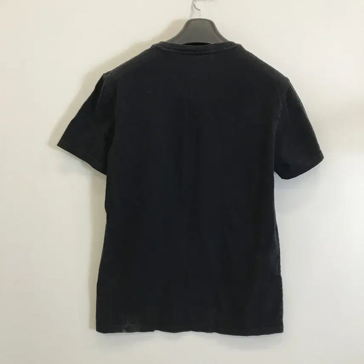 [BUNJANG] Lacoste Cropped Fit Cotton T-Shirt Black M / 라코스테 크록 반팔티셔츠 블랙[95]