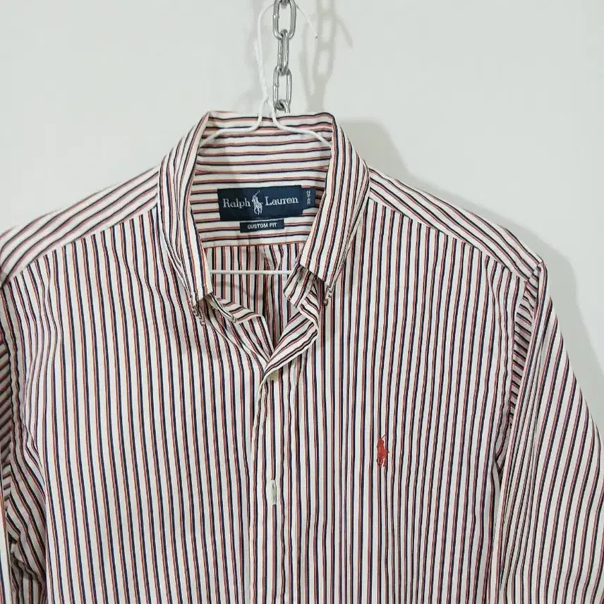 [BUNJANG] Polo Ralph Lauren Striped Long Sleeve Shirt / 폴로 랄프로렌 스트라이프 긴팔 셔츠