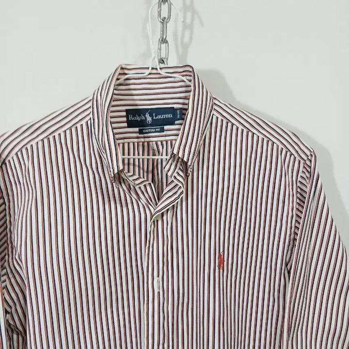 [BUNJANG] Polo Ralph Lauren Striped Long Sleeve Shirt / 폴로 랄프로렌 스트라이프 긴팔 셔츠