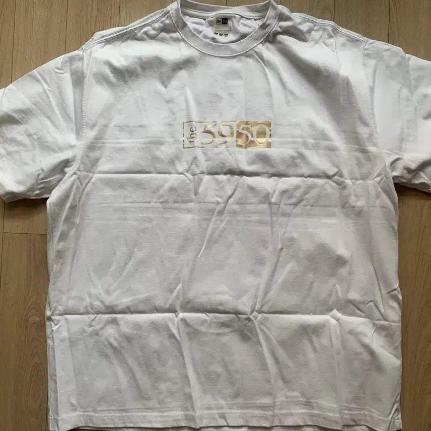 [BUNJANG] New Era 5950 Day T-shirt (Black/Gold) / 뉴에라 5950데이 반팔티 블랙골드 화이트골드
