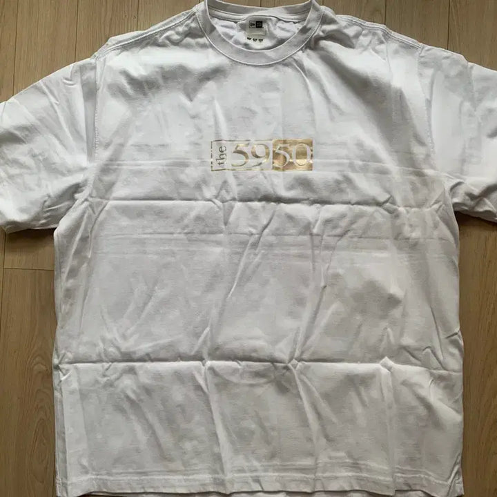 [BUNJANG] New Era 5950 Day T-shirt (Black/Gold) / 뉴에라 5950데이 반팔티 블랙골드 화이트골드