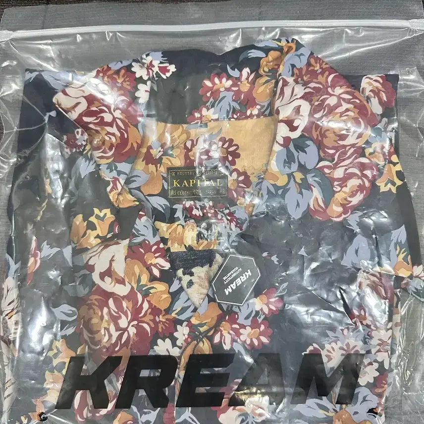 [BUNJANG] Kapital Silk Rayon Maria Pattern Aloha Shirt Black / 5) 캐피탈 실크 레이온 샴페인 마리아 패턴 랭글 칼라 알로하 셔츠 블랙