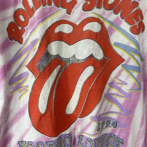 [BUNJANG] The Rolling Stones Tie-dye Vintage Band T-shirt / [S] THE ROLLING STONES 타이다이 빈티지 밴드 반팔티