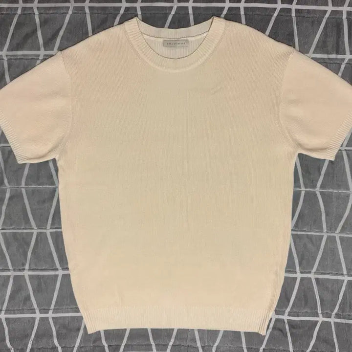 [BUNJANG] Ecru Standard Ivory Knit Short Sleeve Shirt / [L 실착 1회]Ecru standard 아이보리 니트 반팔