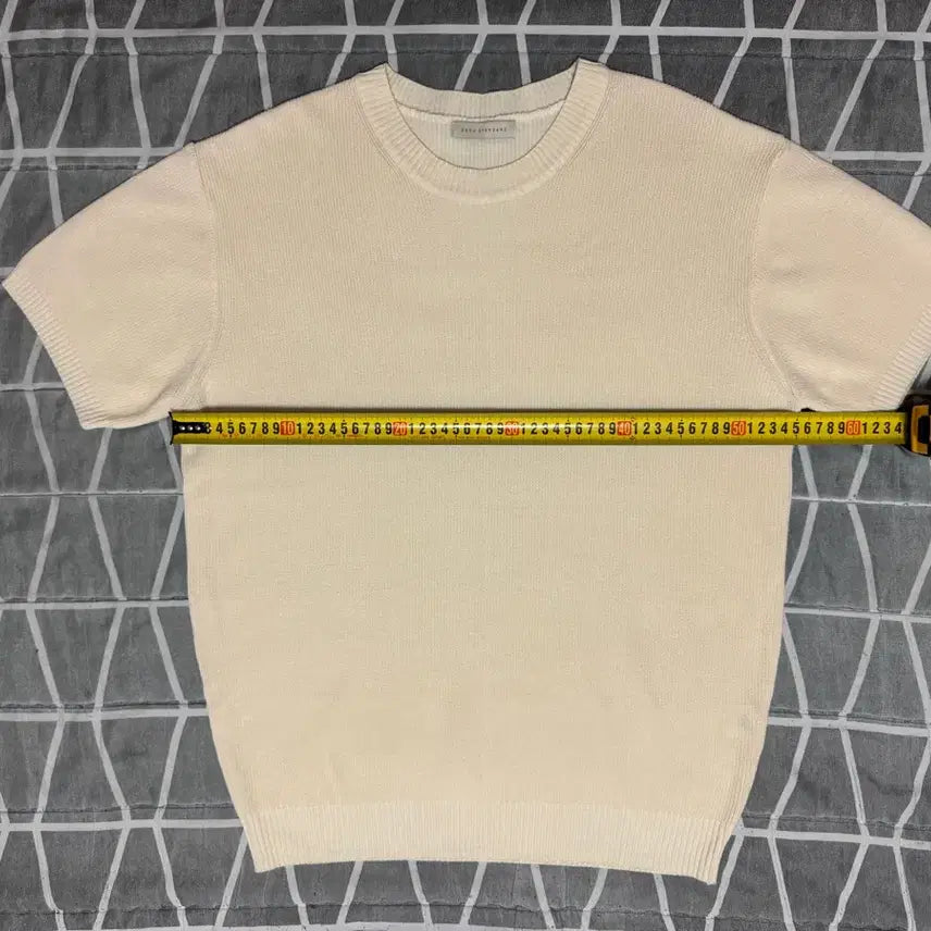 [BUNJANG] Ecru Standard Ivory Knit Short Sleeve Shirt / [L 실착 1회]Ecru standard 아이보리 니트 반팔