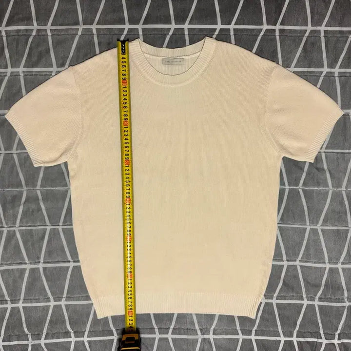 [BUNJANG] Ecru Standard Ivory Knit Short Sleeve Shirt / [L 실착 1회]Ecru standard 아이보리 니트 반팔
