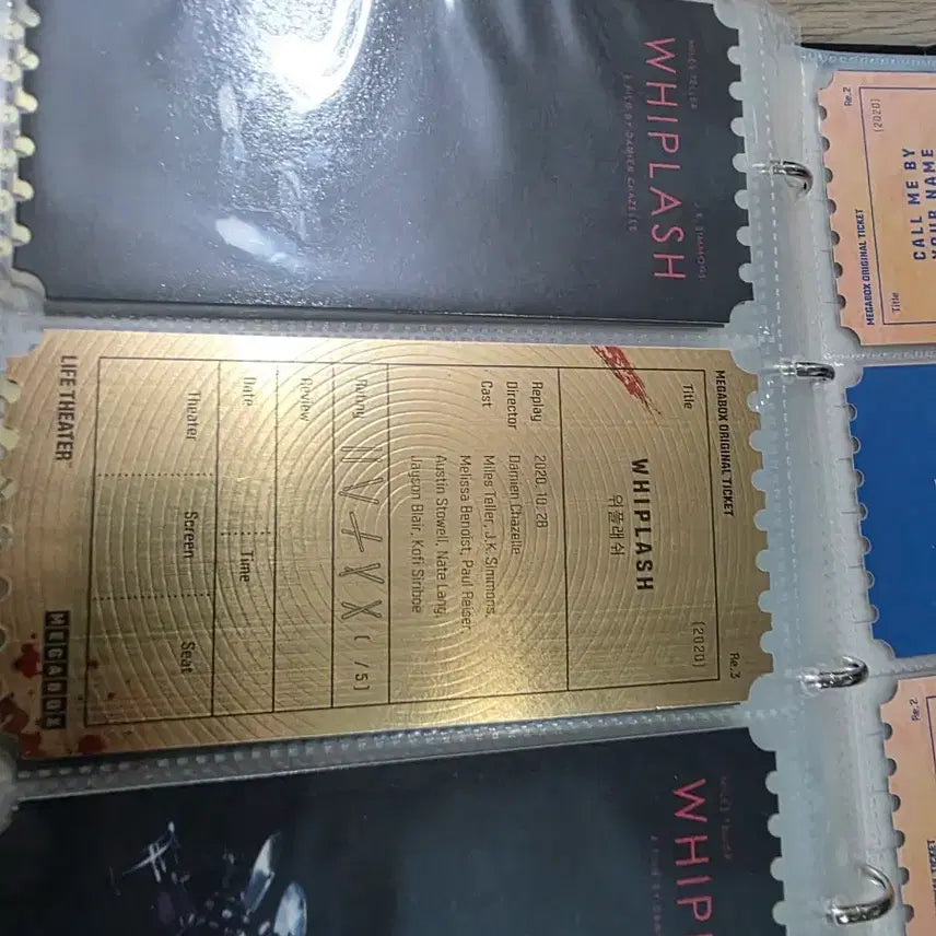 [BUNJANG] Whiplash Megabox Original Ticket / 위플래쉬 메가박스 오리지널티켓 오티
