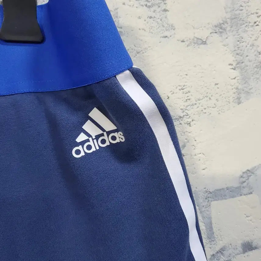 [BUNJANG] Adidas 3-Stripes Track Top Shorts Blue L / 아디다스 삼선 트랙탑 반바지 블루 L