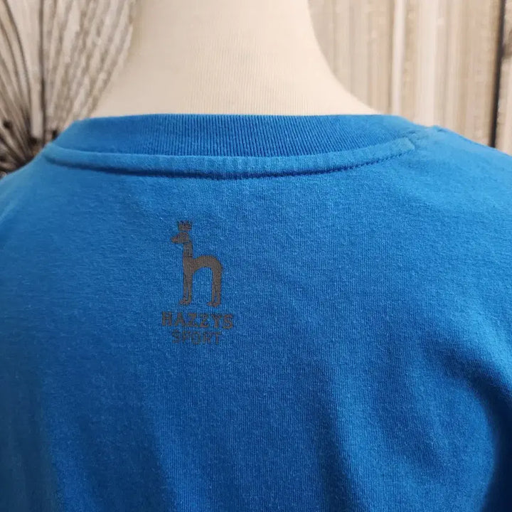 [SOLD OUT] HAZZYS 파란색 반팔 포켓 티셔츠 XL사이즈