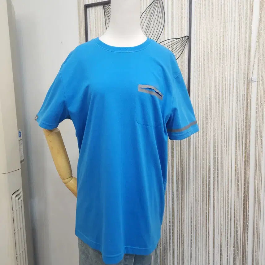 [SOLD OUT] HAZZYS 파란색 반팔 포켓 티셔츠 XL사이즈