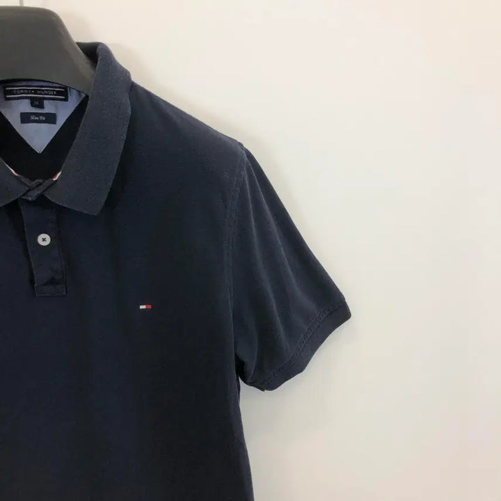[SOLD OUT] 타미힐피거 자수로고 피케카라티 L