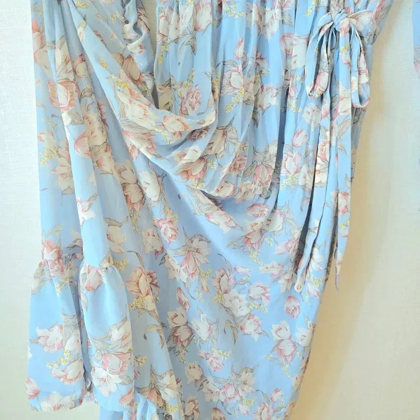 [BUNJANG] Pastel Sky Chiffon Long Dress / 파스텔 하늘 쉬폰 롱원피스
