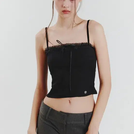 [BUNJANG] Pain Or Pleasure Charlotte Top Black / 페인오어플레져 샬롯탑 블랙
