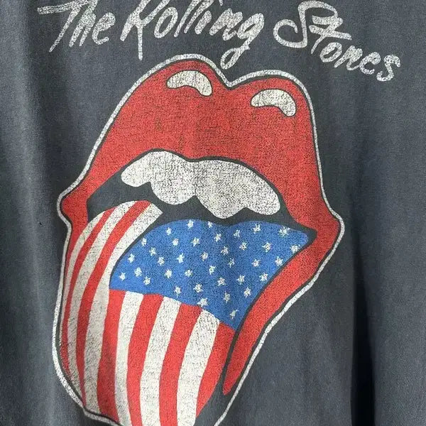 [SOLD OUT] [S] THE ROLLING STONES 성조기그래픽 밴드반팔티