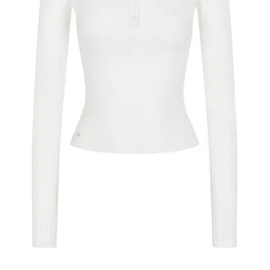 [BUNJANG] Pale Jade Ribbed Knit Top / 페일제이드 빈티지 버튼 리브드 티 택안뜯음