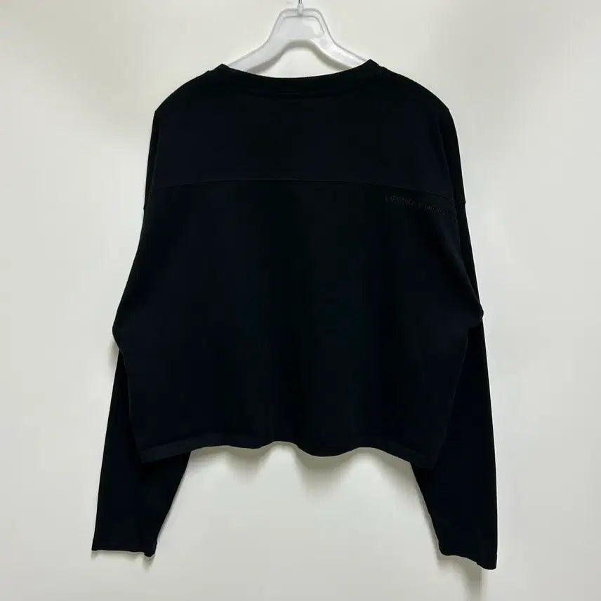[BUNJANG] Life Work Embroidered Emblem Crop Long Sleeve T-shirt / [여자-FREE]라이프워크 자수 앰블럼 숏 긴팔티셔츠