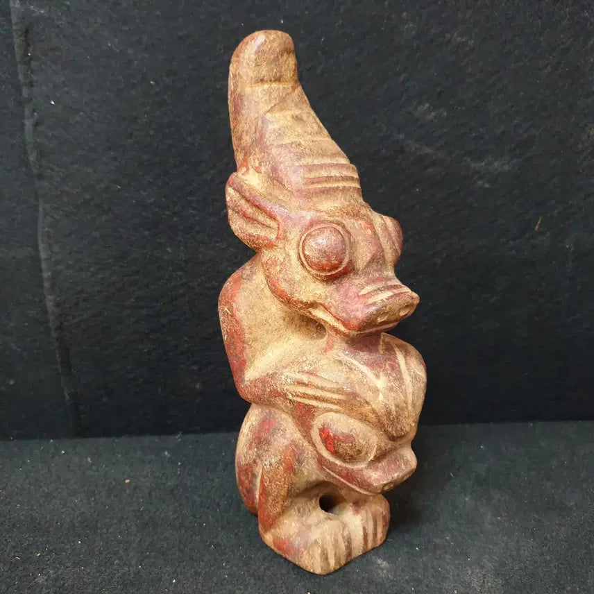 [BUNJANG] Hongshan Jade Animal Figurine with Double Animal Faces / (수원만물)고옥 재질의  쌍 동물상 얼굴의 홍산옥기 동물상