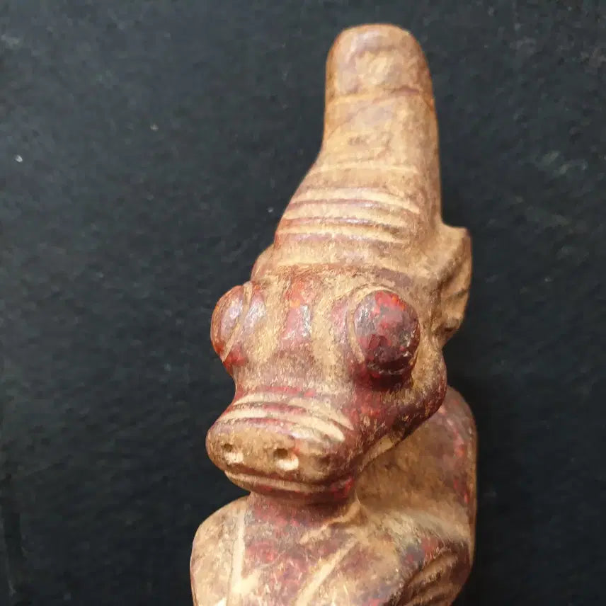 [BUNJANG] Hongshan Jade Animal Figurine with Double Animal Faces / (수원만물)고옥 재질의  쌍 동물상 얼굴의 홍산옥기 동물상