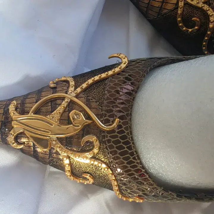 [BUNJANG] Baby the Stars Shine Bright Mirrored Cat Bronze Heels / 미국 인기브랜드 베이비땁 미러캣 브론즈 힐