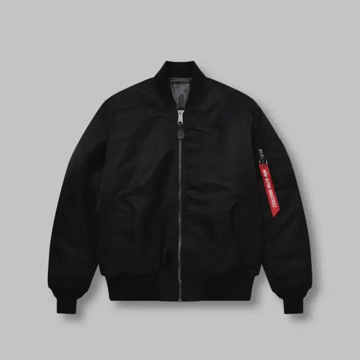 [BUNJANG] Alpha Industries MA-1 Black Metallic Lining Jacket - Size M / [상태최상] 알파인더스트리 MA-1 블랙 M / 건메탈 라이닝