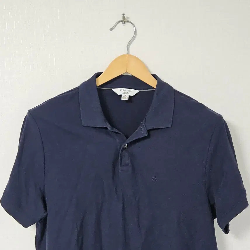 [BUNJANG] Calvin Klein CK Pima Cotton Polo T-Shirt M / 캘빈클라인 CK 피마코튼 폴로 반팔 카라테 피케티 M