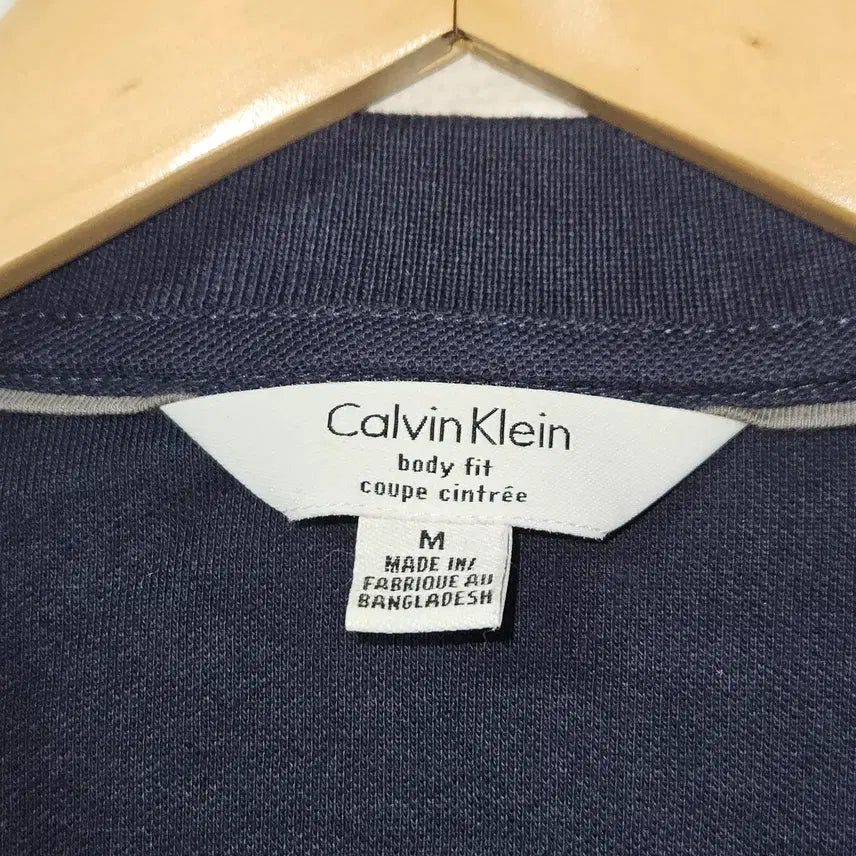[BUNJANG] Calvin Klein CK Pima Cotton Polo T-Shirt M / 캘빈클라인 CK 피마코튼 폴로 반팔 카라테 피케티 M