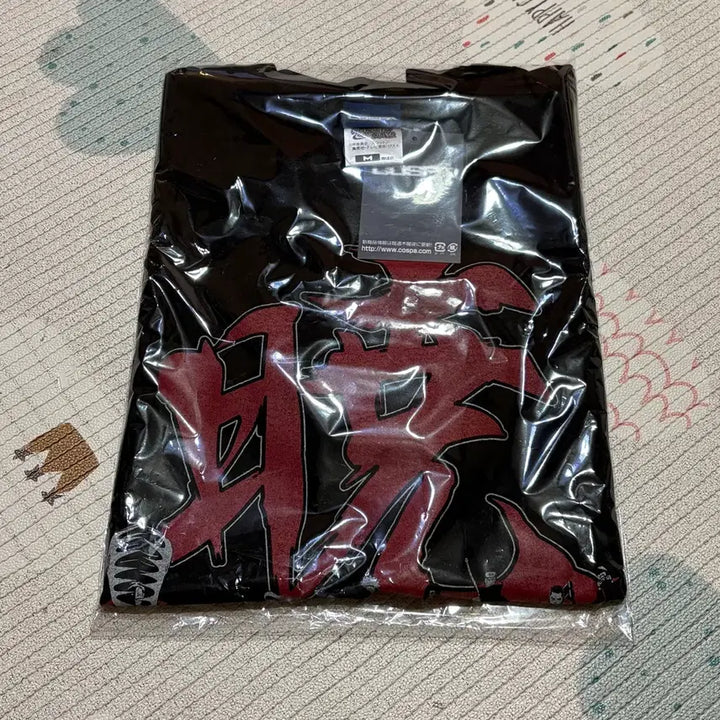 [BUNJANG] Cospa Naruto Akatsuki Cloud Pattern Black T-shirt / [M] 미개봉 코스파 나루토 아카츠키 구름 문양 블랙 반팔 티셔츠 반팔티