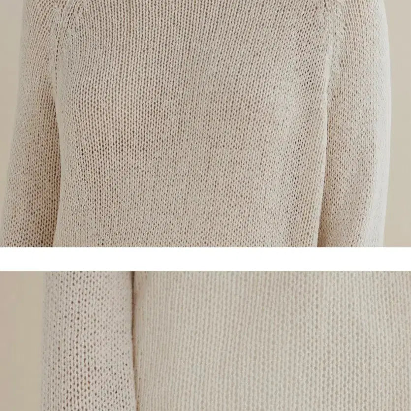 [BUNJANG] Mango Many Please Neff Linen Knit Top / 망고매니플리즈 네프 린넨 니트 NEFF LINEN KNIT