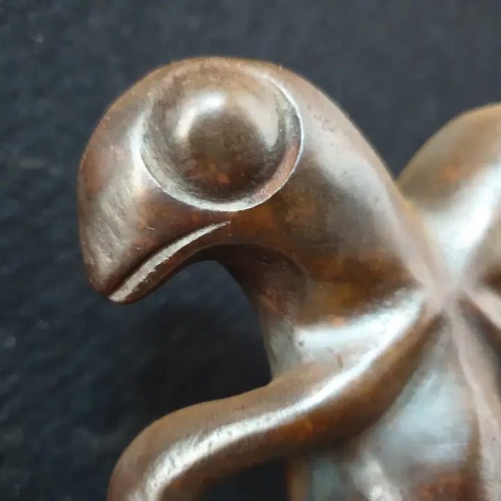 [BUNJANG] Hongshan Jade Animal Sculpture - Twin Bird Head Design / (수원만물)고옥 재질의 쌍 화조머리 조각의 홍산옥기 동물상