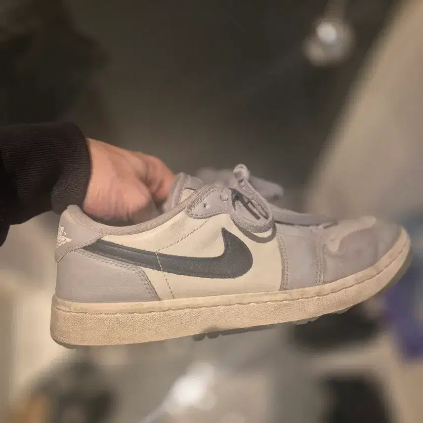 [BUNJANG] Nike Air Jordan 1 Low Silver Golf Shoes / 나이키 에어 조던 1 로우 실버 골프화