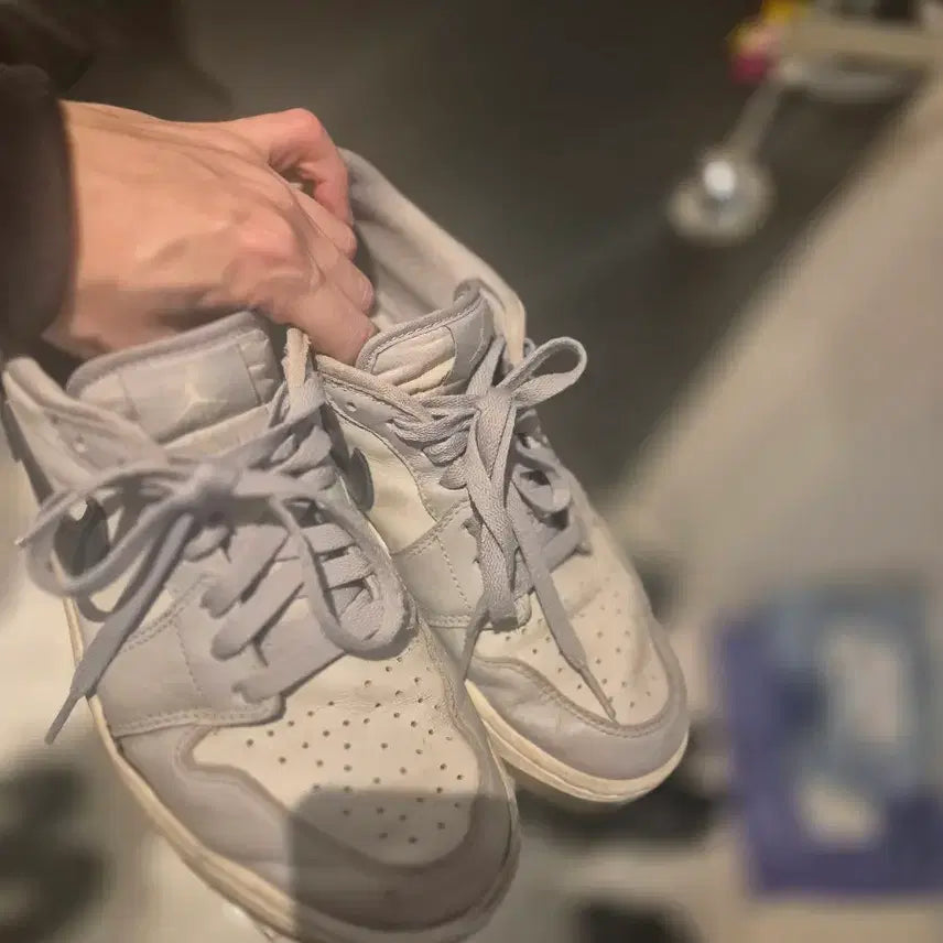 [BUNJANG] Nike Air Jordan 1 Low Silver Golf Shoes / 나이키 에어 조던 1 로우 실버 골프화