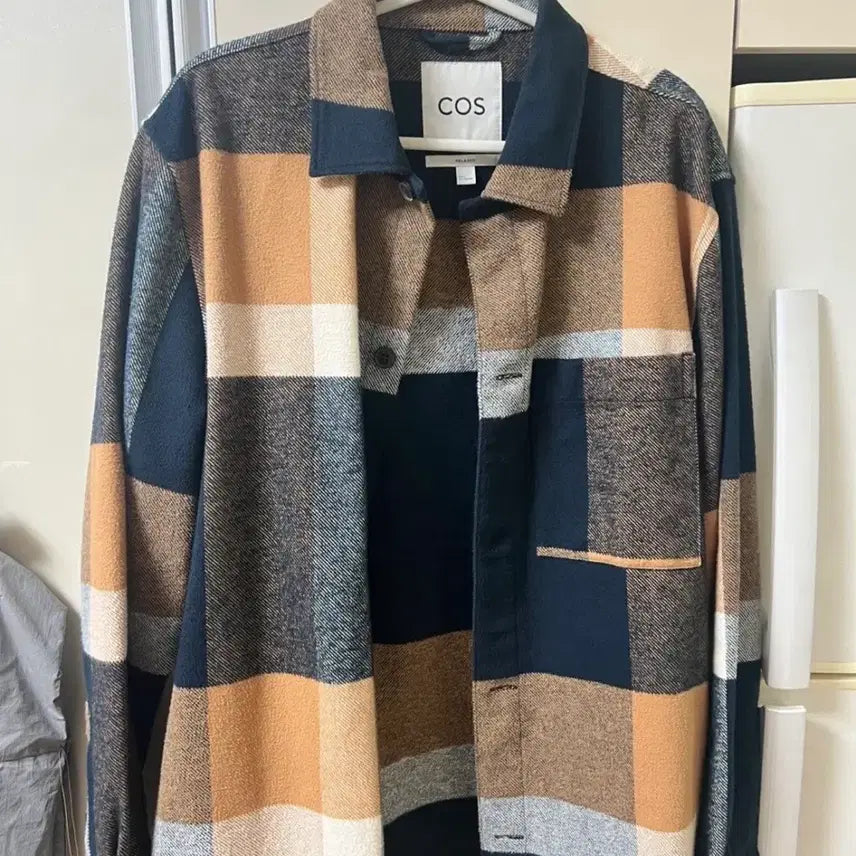 [SOLD OUT] COS 릴렉스핏 체크 셔츠 L