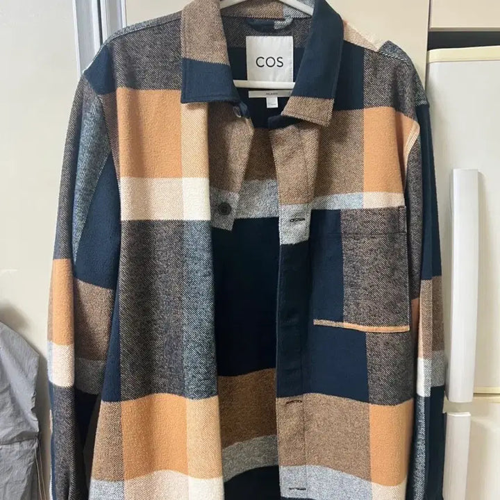 [SOLD OUT] COS 릴렉스핏 체크 셔츠 L