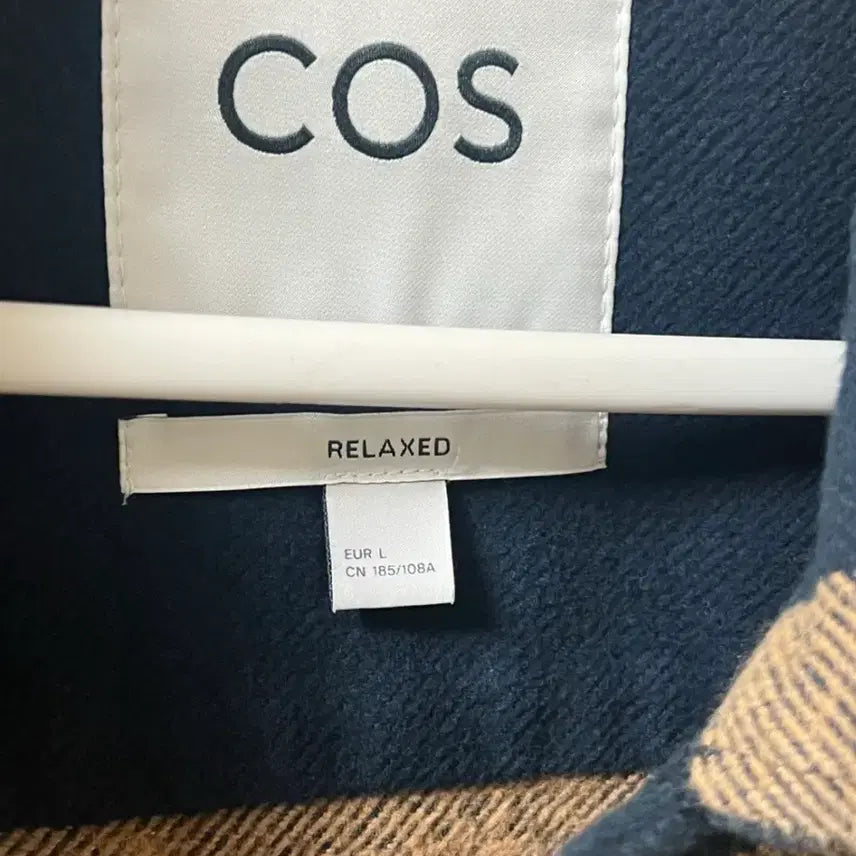 [SOLD OUT] COS 릴렉스핏 체크 셔츠 L
