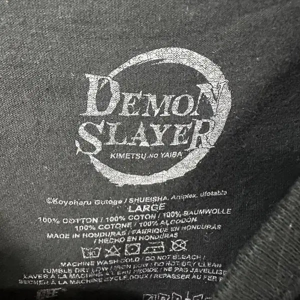 [BUNJANG] Demon Slayer Nezuko Cartoon Short Sleeve T-shirt / [L] DEMON SLAYER 귀멸의칼날 네즈코 카툰 반팔티