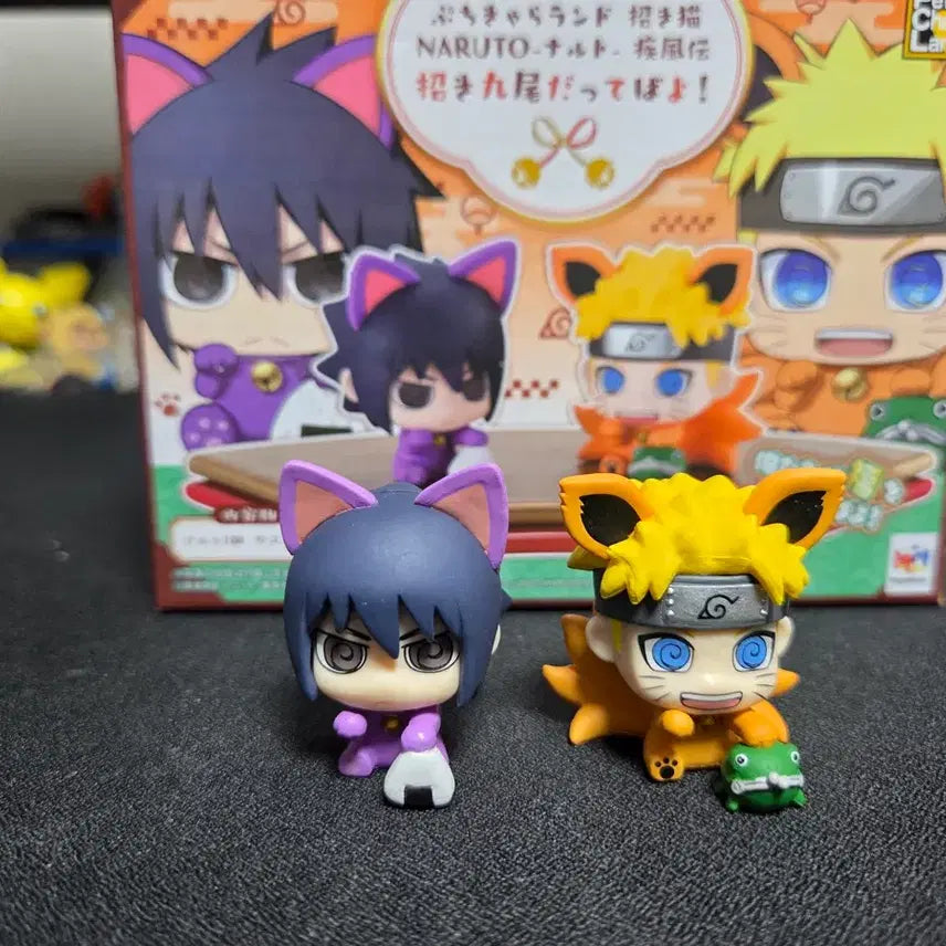 [BUNJANG] Naruto Puchi Chara Land Maneki Neko Figure Set / 나루토 푸치캐러랜드 마네키네코 나루토 사스케 피규어
