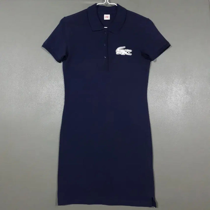 [BUNJANG] Lacoste Live Pique Stretch Short Sleeve Polo Dress Navy / 라코스테 라이브 피케 스트레치 반팔 폴로 드레스 원피스 네이비