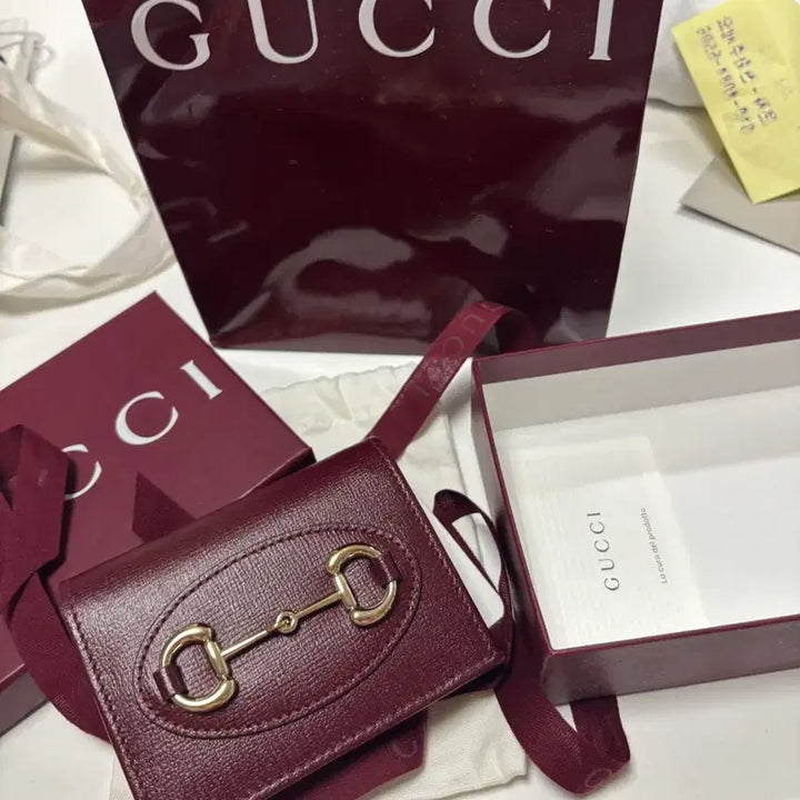[BUNJANG] Gucci Horsebit 1955 Card Case Wallet Red / 구찌 홀스빗 1955 카드 케이스 지갑 레드