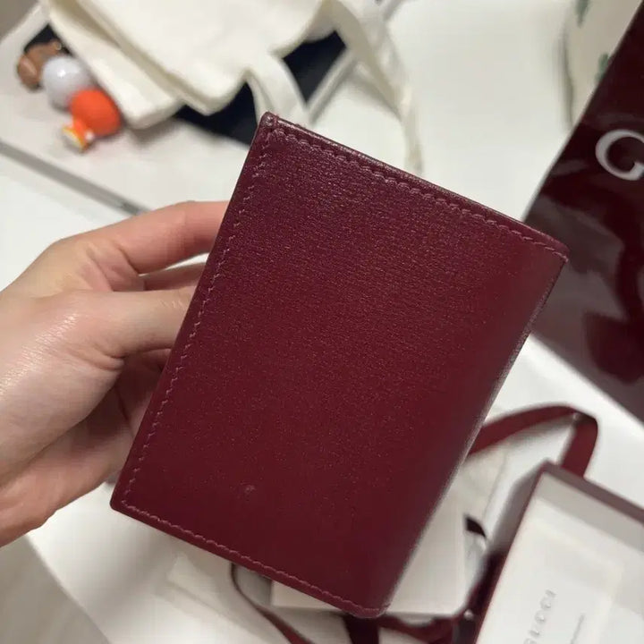 [BUNJANG] Gucci Horsebit 1955 Card Case Wallet Red / 구찌 홀스빗 1955 카드 케이스 지갑 레드