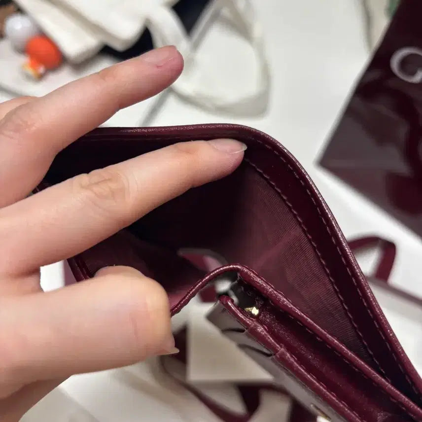 [BUNJANG] Gucci Horsebit 1955 Card Case Wallet Red / 구찌 홀스빗 1955 카드 케이스 지갑 레드