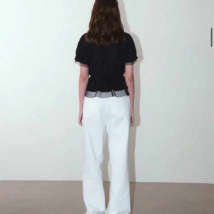 [BUNJANG] House of Pond Black Layered Blouse / 하우스오브폰드 새상품 반팔블라우스 블랙블라우스 반팔원피스